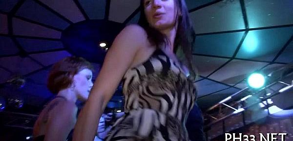  Yong beauties in club are cheerful to fuck